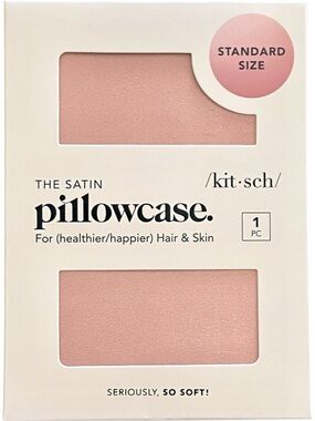 NEW Kitsch Satin Light Peach Silky Luxury Pillowcase